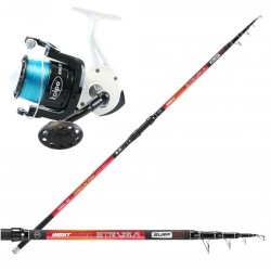 Kit Canna 130 gr Surfcasting Carbon Reel 8000 and Wire
