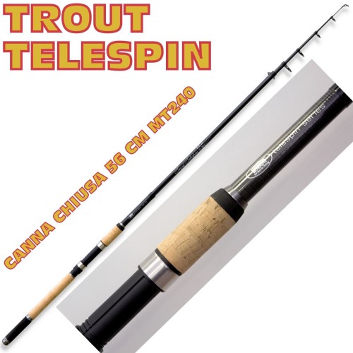 Canna da pesca Trout Telespin Travel Spinning Lineaeffe - Pescaloccasione