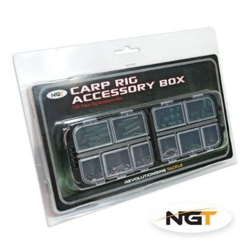 NGT Carp rigs In Box 100pcs Minuterie Carpfishing In box NGT