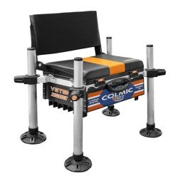 Colmic Veteran 110 Basic Station Seat Bench with 36 mm Legs and Reclining Backrest