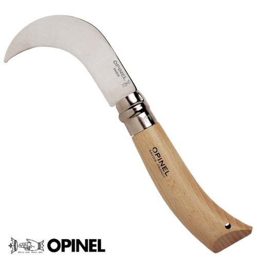 Opinel Knife Roncola Beech Handle Stainless Number 10 Opinel
