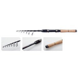DAM Shadow Tele Mini Spinning Rod Fishing Rod with Reduced Transport