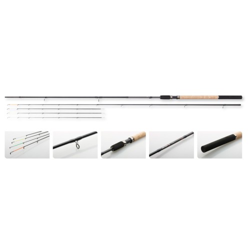 Dam Intenze Feeder 24T Carbon Fishing Rod with 4 Tips Dam - Pescaloccasione