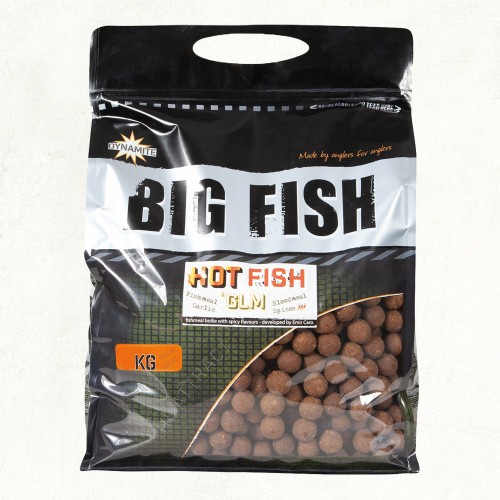 Dynamite Bait Hot Fish Glm Boilies 15 mm 1.8 kg Dynamite - Pescaloccasione