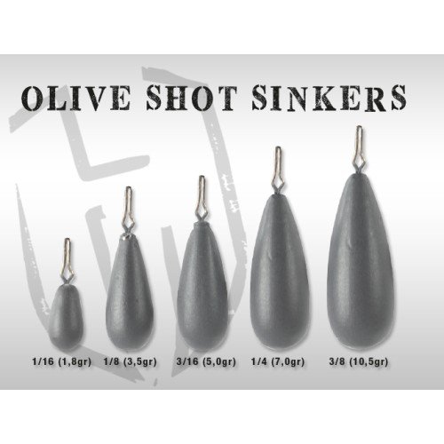 Herakles Spinning Olive Short Sinkers Herakles - Pescaloccasione