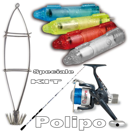 Kit completo pesca al polipo Lineaeffe - Pescaloccasione