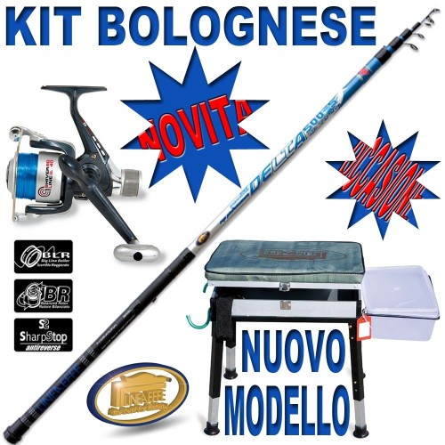 bolognese Kit Rod reel and stool Lineaeffe