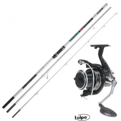 4.20 3 Piece fishing rod with reel fishing Surf Casting