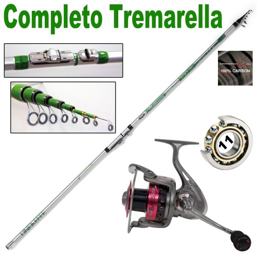 Completo Pesca Trota Tremarella Canna 4-10 gr Lineaeffe - Pescaloccasione