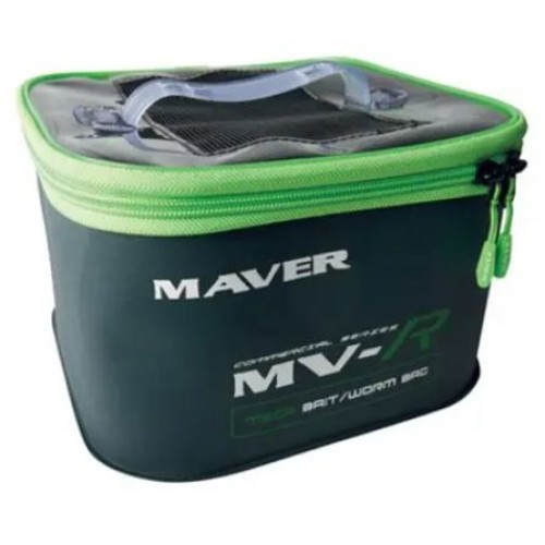 Maver Mega Bait Worm Bad Bag in Eva Door Baits Perforated Lid Maver