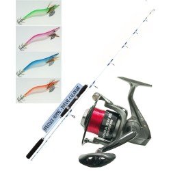 Fishing Kit Rod Reel Squid squid squid and wire and Squid
