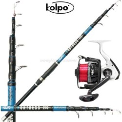 Fishing Boat Rod Kit Fortress 80-200 gr reel with Yarn