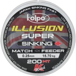 Kolpo Illusion Super Sinking English Fishing Wire 200 mt