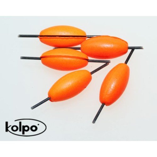Flotter Zatterini da Pesca Galleggianti Super Fluo Intercambiabili Orange Kolpo