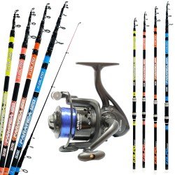Kolpo Bolentino Fishing Kit Carbon Rod 120 gr + Reel + Line