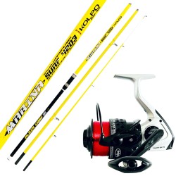 Kolpo Surfcasting Sea Fishing Kit with 4.20 m 180 g rod, reel and line