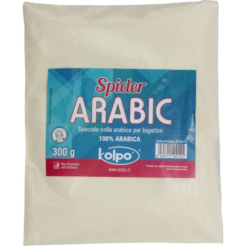 Adhesive Glue Arabica for live bait Maggots 300 gr Spider Arabic Kolpo
