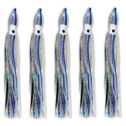 Lineaeffe Octopus Blue transparent Silicon fishing 5 pieces
