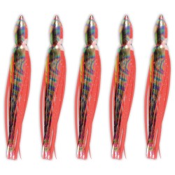 Lineaeffe Octopus red Silicone fishing 5 pieces