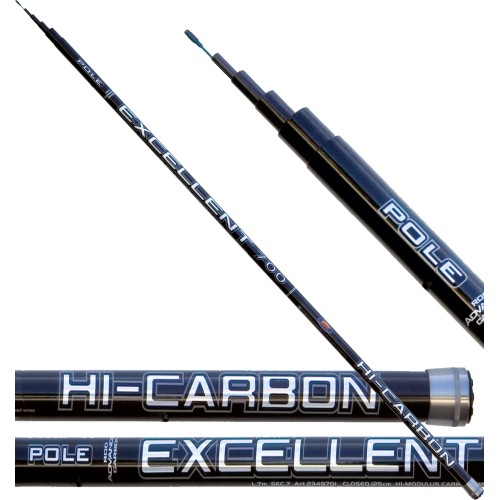 Fixed barrel Excellent fishing Pole in carbon fibre Lineaeffe