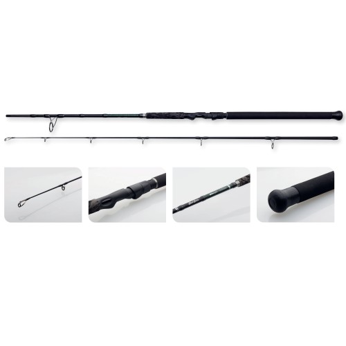 MADCAT Black Spin Catfish Fishing Rod 2 Sections 40-150 gr Madcat - Pescalocasione