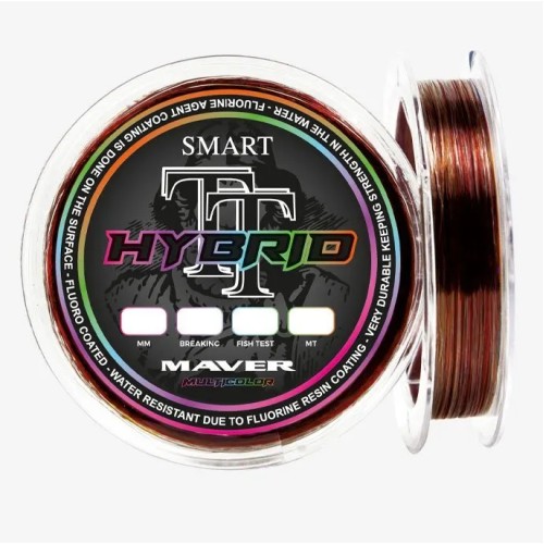 Maver Smart TT Hybrid Fluorine 200 mt Multicolor Ogni 25 mt Maver - Pescaloccasione