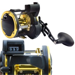 Trolling reel with counter