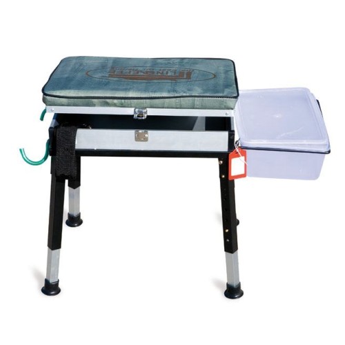 Lineaeffe Bench with tray, rod holder and storage compartment Lineaeffe