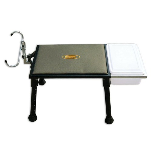 Fishing bench with tray and rod holder Lineaeffe