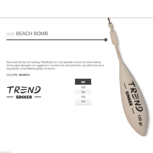 Piombo da SurfCasting - Beach Bomb Trend Sinker