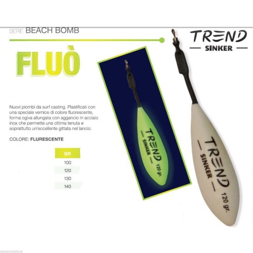 Lead from surfcasting beach bomb Fluo Trend Surf Casting Trend Sinker