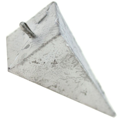 Lead pyramid with stainless steel ring Fonderia roma