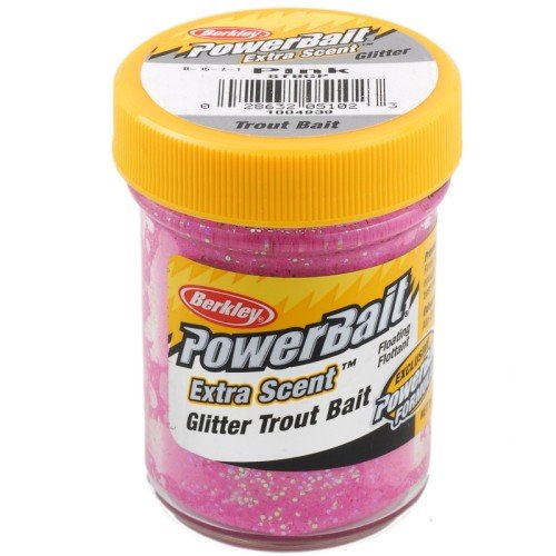 Berkley Powerbait Glitter Trout Bait Pink Pastella per Trote Berkley