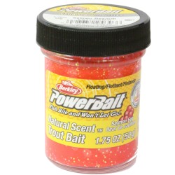 Berkley Powerbait Glitter Trout Bait Salmon Red Glitter Pastella per Trote