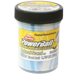 Berkley Powerbait Glitter Trout Bait White Neon Blue Batter for Trout