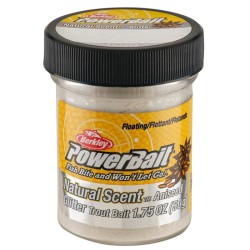 Berkley Powerbait Glitter Trout Bait White Pastella per Trote Anice