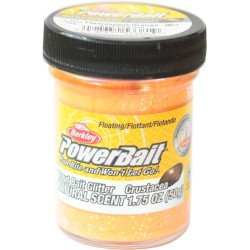 Berkley Powerbait Glitter Trout Bait Fluorescent Orange Crustacea Pastella per Trote
