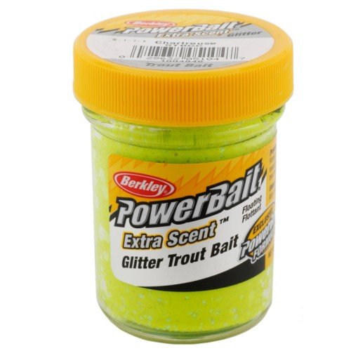 Berkley Powerbait Glitter Trout Bait Chartreuse Batter for Trout Berkley