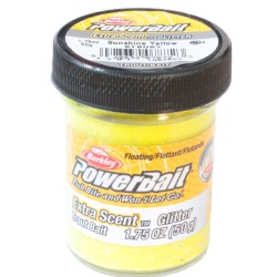 Berkley Powerbait Glitter Trout Bait Sanshine Yellow Pastella per Trote
