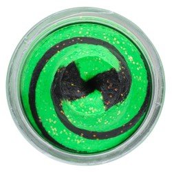 Berkley Powerbait Glitter Trout Bait Spring Green Black Pastella per Trote Anice