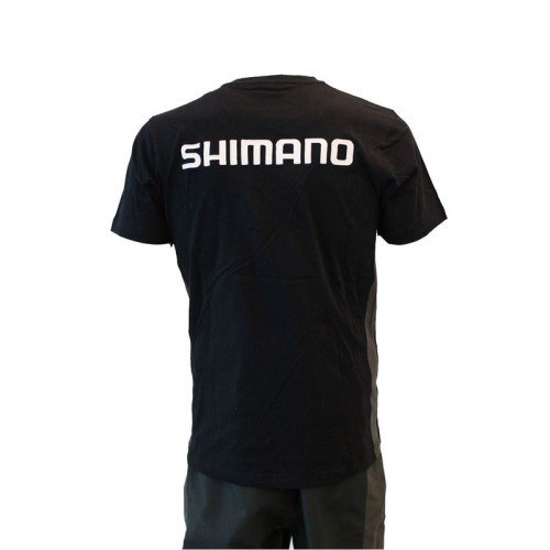 Shimano T Shirt Black Mulinelli shimano, Canne da Pesca Shimano