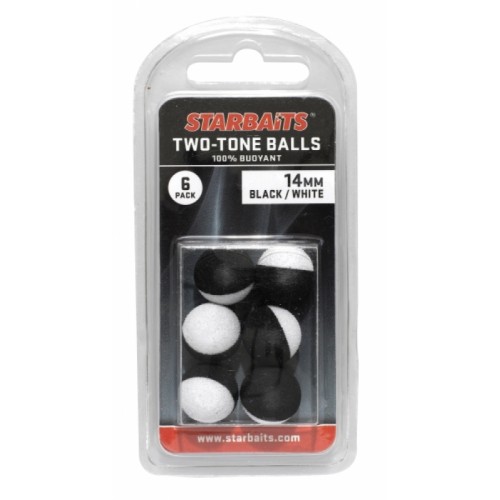 Starbaits boilies 14 mm two-color black white Starbaits