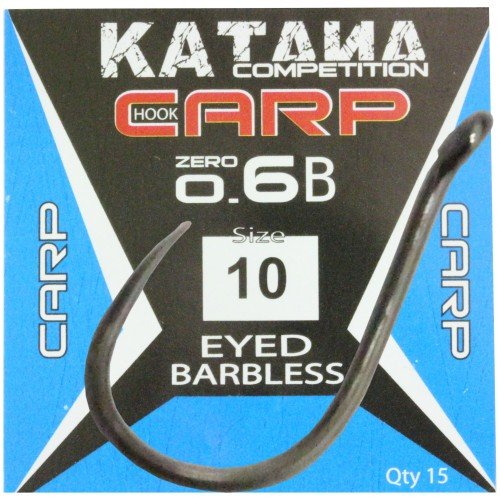 Katana Ami Carp Zero 6 Barbless with Eyelet 15 pcs Maver