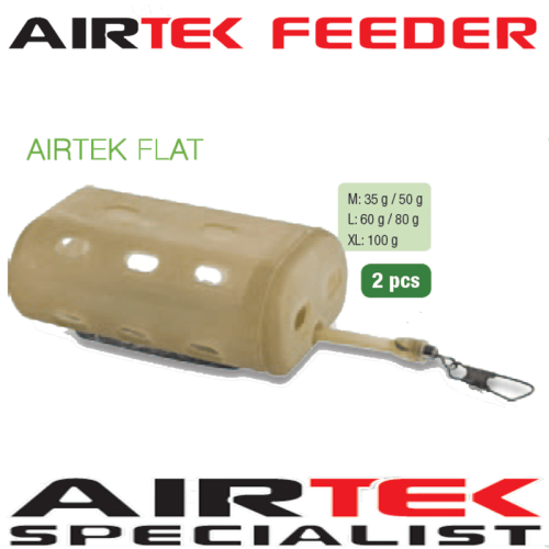 Airtek Flat Worms 2 Closed Dish Feeder Trebuchet Pieces Equipment, fishing rods and fishing reels