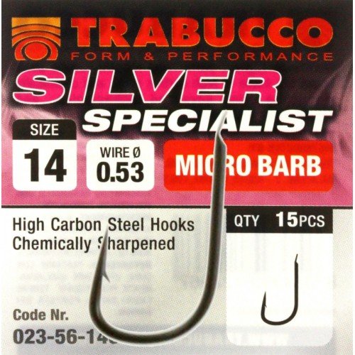 Fish hooks Trabucco Silver Specialist Equipment, fishing rods and fishing reels