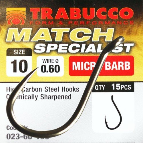 Trabucco Ami Match Specialist with Barb Equipment, fishing rods and fishing reels