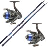 Bolognese Fishing Combo 2 Rods 4 Meters 2 Reels with Wire