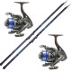 Bolognese Fishing Combo 2 Rods 4 Meters 2 Reels with Wire Sele