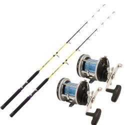 Coastal Trolling Combo 2 Rods 2 Reels and Wire