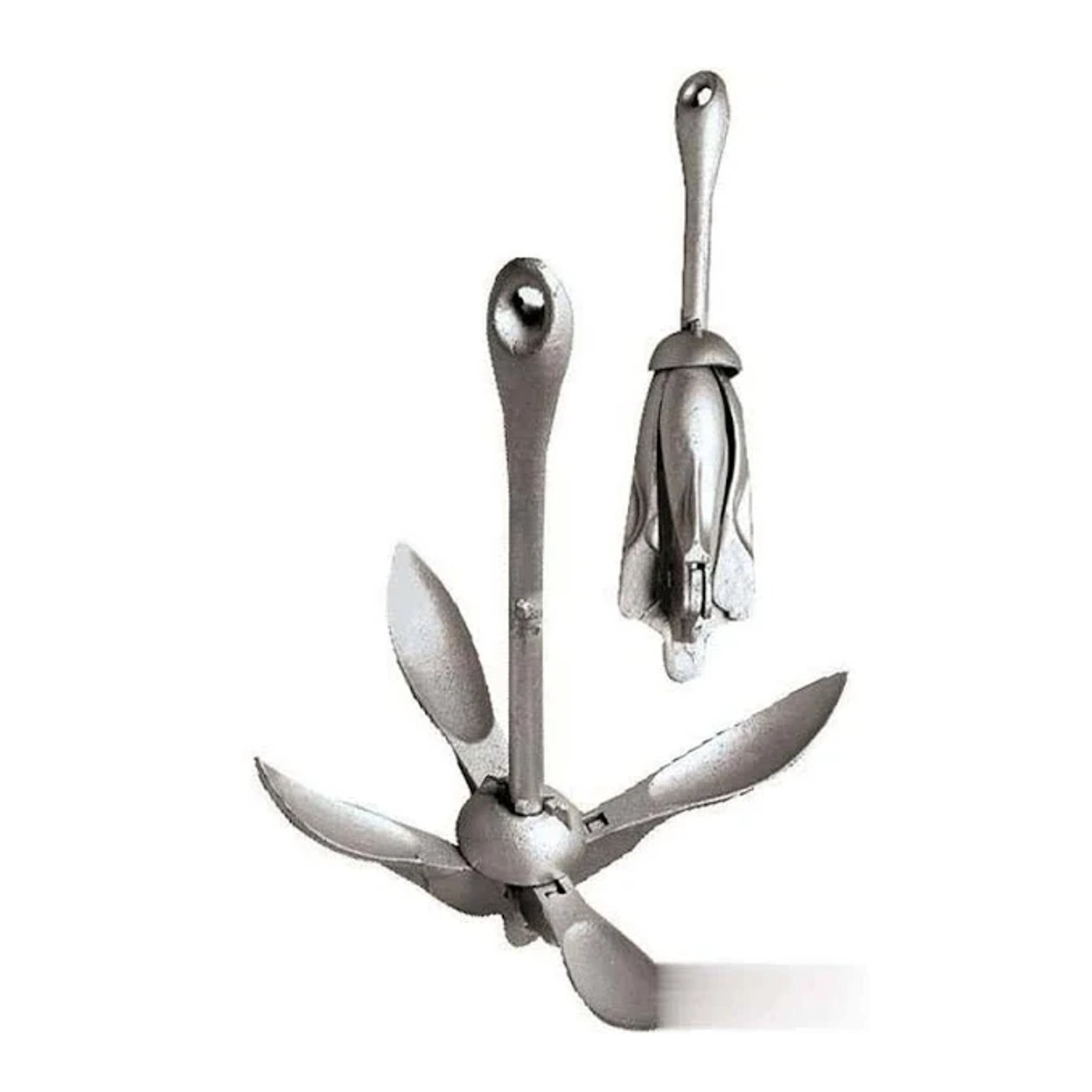 Ancora Pieghevole Per Kayak In Lega Di Alluminio - 4 Denti, Kit Completo Con Corda 5m, Gancio E Borsa, Per Barche E Canoe
